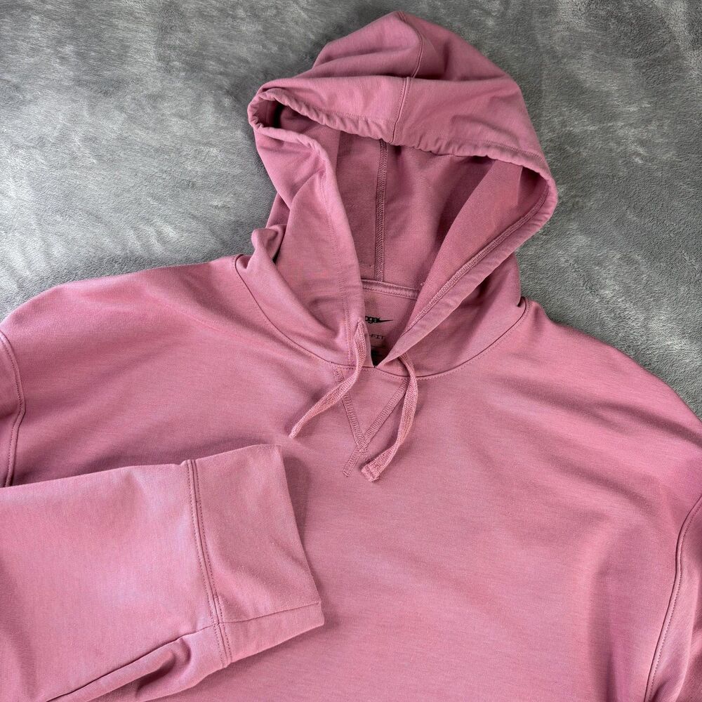 Nike Yoga‎ Dri-FIT Pullover Hoodie Womens S Oversized Pink Sweatshirt DM7033-667 - Picture 6 of 12